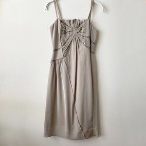 BCBG RUNWAY Champagne Strapless Dress